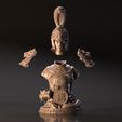 part-사본.jpg Bust of Ma Chao - Romance of the Three Kingdoms 3D print model