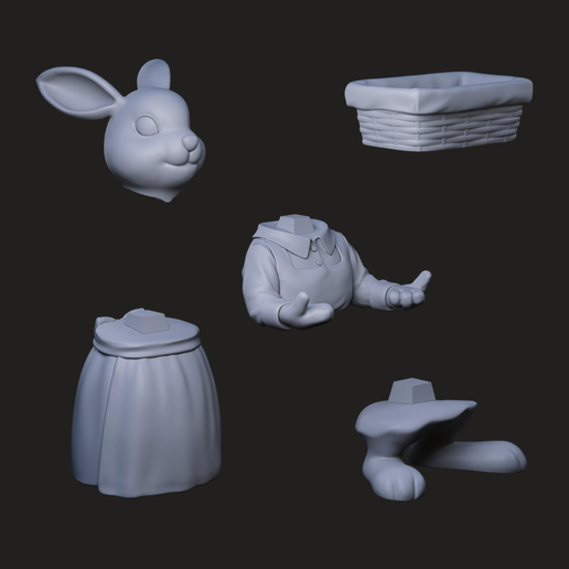 STL file Rabbit 🐇 ・3D print design to download・Cults