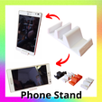16.png Phone holder stand - Minimalist Useful Smartphone - Table desk organizer - Video call - TikTok video - STL 3D Model  - file for 3D printing