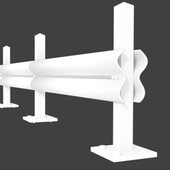 untitled1111.png STL file Road Safety Barrier guard rail・3D printing template to download