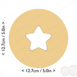 star_donut~5in-cm-inch-cookie.png Star Donut Cookie Cutter 5in / 12.7cm