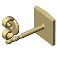 Givenchy-greek-key-stud-earring-10.jpg Givenchy logo stud earring 3D print model
