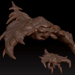 1a.jpg STL-Datei Eine Schar druckfähiger Brood Lords und ein Baby Brood Ding Dong・3D-druckbares Modell zum Herunterladen