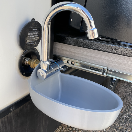 🚐 Outdoor Sink for RV or Travel Trailer・ STL File for ・Cults