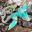 2.png Fichier STL SERPENT VOLANT, QUETZALCOAT, SERPENT AILÉ, ANIMAL DE COMPAGNIE ARTICULÉ FLEXI WIGGLE, IMPRESSION EN PLACE, SERPENT FANTASTIQUE・Idée pour impression 3D à télécharger