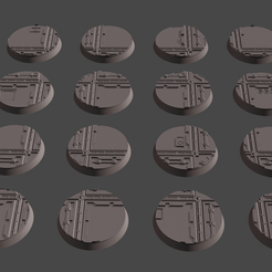 Preview_1.png Free 3D file Industrial Bases (40mm)・Object to download and to 3D print, Super_Aguri