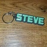 359697546_250336394470534_8021370558523286951_n.jpg STL file Steve Keychain / name keyring / tag personalized/ transformer・Design to download and 3D print