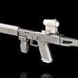 PDW-G17-001.jpg STL file Glock 17 Frame DD17.2 Rails PDW adapter・3D printing design to download