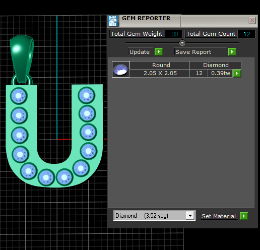 gem-reporter.png "Pingente de ouro inicial U - Colar de alfabeto personalizado com pedra de rubi"