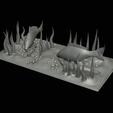 carp-scenery-45cm-14.png two carp scenery in underwather for 3d print detailed texture