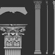 55-ZBrush-Document.jpg 90 classical columns decoration collection -90 pieces 3D Model