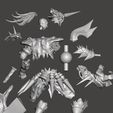 8.jpg NIGHTMARE - SOUL CALIBUR  Articulated with 2 Soul Edge Swords HIGH POLY STL for 3D Printing