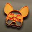 frenchie.jpg Frenchie Cookie Cutter