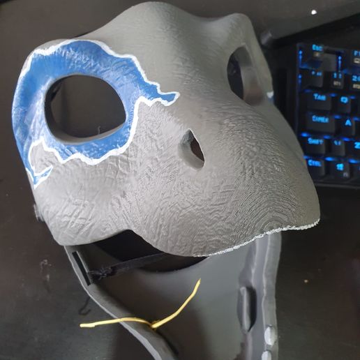 🦖 Raptor Dinosaur mask wearable with moving jaw・3D Print with the bambu ...
