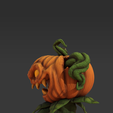 2.png Citrouille maudite - Modèle imprimé en 3D pour Halloween