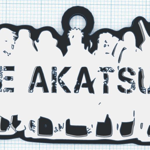 Key ring akatsuki_Integrants 3D model