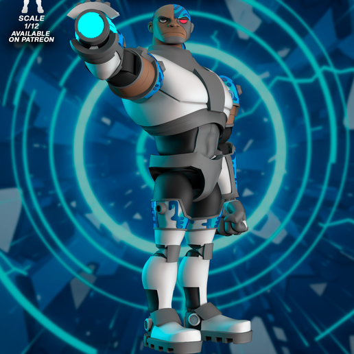 🦸 Action figure - Cyborg Teen titans・ STL File for 3D printing・Cults