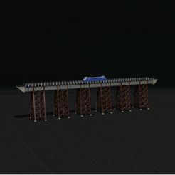 0.jpg 3D file Model bridge, H0 scale trains, reproduction of the Polvorilla viaduct, of the Tren a las Nubes railway line in Argentina, File STL-OBJ for 3D Printer・3D print design to download