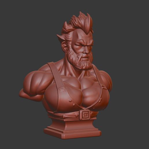 👤 Akuma Hero Head Bust 3D Model - STL Printable Gaming Sculpture ...