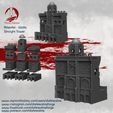 Arkenfel-Walls-Straight-Tower-Release.jpg Archivo 3D Muros de Arkenfel・Modelo para descargar y imprimir en 3D, DarkRealms