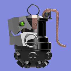 1.png Archivo STL Arcano: League of Legends - Jinx chomper grenade 3D model・Modelo para descargar y imprimir en 3D