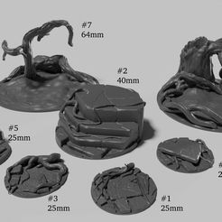 dol-guldur-resume.jpg Fichier 3D Socles pour figurines Dol Guldur compatibles avec le SBG de la Terre du Milieu・Design à télécharger et à imprimer en 3D