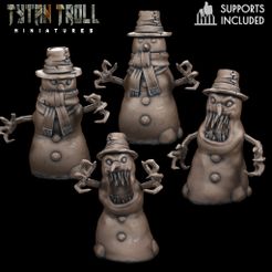 SnowmanPack.jpg 3D-Datei Schneemann-Pack [Pre-Supported]・3D-druckbares Modell zum herunterladen