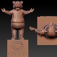 vcbcv55.jpg NFL - Chicago Bears football mascot statue destop - 3d Print