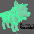 img_02.png Frostwolf Pup Remeshed Resculpted | WoW Fan-Art