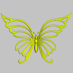 bar.png Download OBJ file Butterfly • Design to 3D print, nounousky