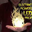 ELECTRIC. POWERS LED PROP LED Lightning Bolt Costume Prop.  Cosplay Electric Powers for Zeus, Raiden, Kaminari, Static Shock, Thor Cosplay, Con, or Halloween