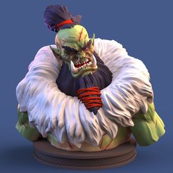 r01.jpg Angry Orc Bust Modelo de impresión 3D