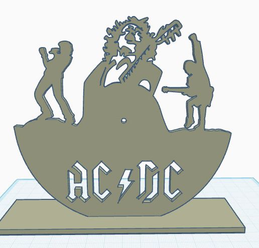 STL file ACDC CAKE TOPPER/ORNAMENT 🍰 ・3D print model to download・Cults