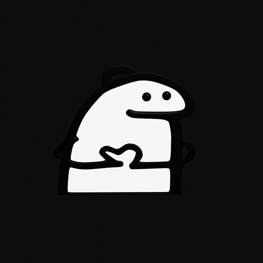 flork key ring 3D model