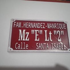 photo_5051116419428755992_y.jpg Fichier STL Sign Hogar - Direccion Casa - adresse du domicile - STL・Plan imprimable en 3D à télécharger