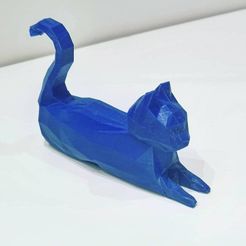 IMG_20210310_193758_981.jpg Free STL file Low Poly Cats Support・3D print design to download