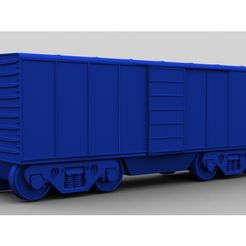 4a6047ce1cf4b6d42b2a634ad7b231ed_preview_featured.jpg Train Boxcar - 32mm scale / S-Gauge