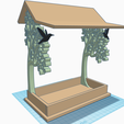 Copy-of-bird-feeder.png Bird House Feeder - rustic look, trees silhouettes and birds decoration