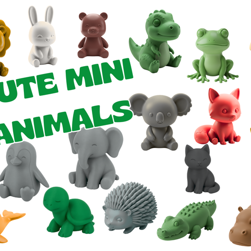 Cute Mini Animals – Set 1 - Commercial