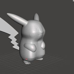 pikachu.PNG Descargar archivo STL gratis Pokemon Pikachu orgánico・Modelo para la impresora 3D