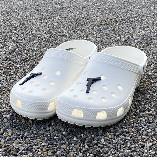 Download STL file Gun jibbitz for crocs • 3D printing object ・ Cults