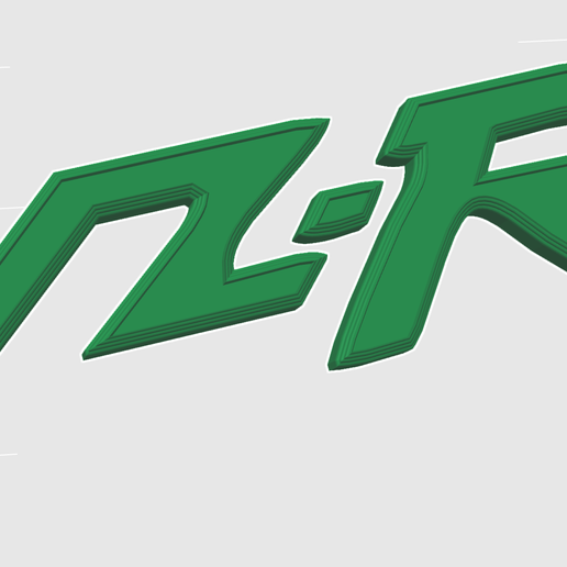 Nissan almera VZR logo - 3D model önizlemesi