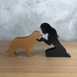 WhatsApp-Image-2022-12-20-at-09.26.41.jpeg Girl and her Golden Retriever (straight hair) for 3D printer or laser cut