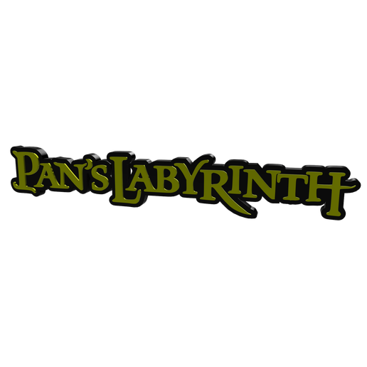 STL file 3D MULTICOLOR LOGO/SIGN - Pan's Labyrinth v2 (Two Variations ...