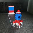 20250118_135454.jpg Pas de support Impression facile Rocky Le petit vaisseau-fusée Calibrage Paramètres de test Pas de banc ou de cube Vaisseau spatial Vaisseau spatial NASA Spacex Lunar Retro