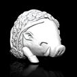 Bean-Pig_W.jpg coffeebean pig sculpture -3d print model