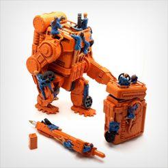 Box_Robot_A_Bundle_02.jpg STL file Diesel punk bundle pack.・Model to download and 3D print