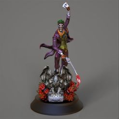 para renders.162.jpg 3D file El guasón- Joker- The joker・Template to download and 3D print