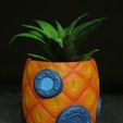 Spongebob-Plant-Pot-Painted-2.jpg Archivo STL Spongebob´s House Plant Pot (Easy print no support)・Modelo para descargar e imprimir en 3D