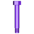 bolt 50mm nonthreaded  length.stl Shank bolt and nut for power transmission and hatch